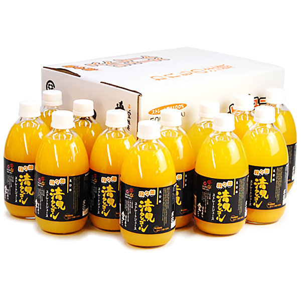 愛媛県産100％ストレート果汁ジュース　清見（きよみ） 12本