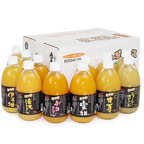 愛媛県産100％ストレート果汁ジュース　詰め合わせセット 12本