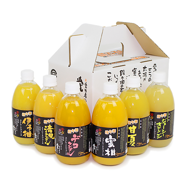 愛媛県産100％ストレート果汁ジュース 詰め合わせセット 6本