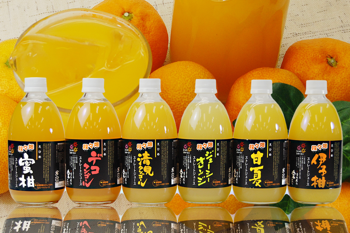 愛媛県産100％ストレート果汁ジュース